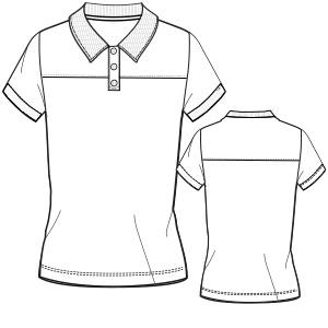 Fashion sewing patterns for Polo T-Shirt 9605